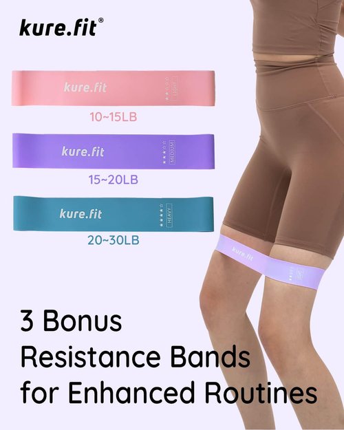 kure.fit Peach Wrist & Ankle Weights + Purple Hand Weight Bars Bundle Set