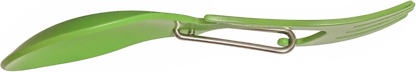 Kershaw Ration Multi Tool Spork, Stainless Steel Spoon, Fork, Carabiner and Bottle Opener, Regular and XL Sizes
