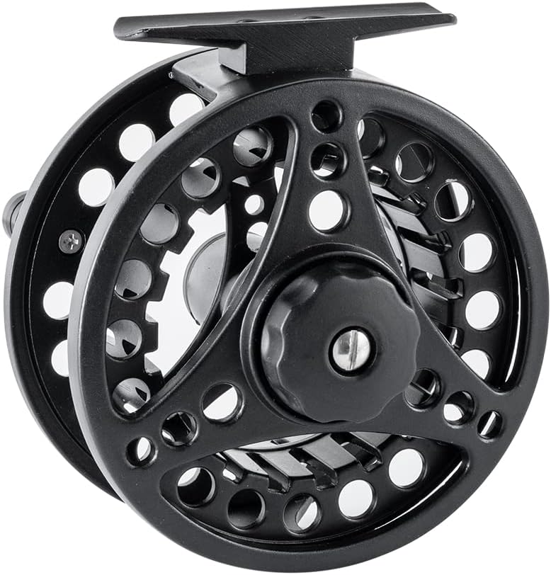 (1/2WT 3/4WT 5/6WT 7/8WT) Fly Reel with Line Combo Aluminum Alloy Large Arbor Fly Fishing Reels Weight Forward Fly Line with Braided Backing Taper Leader Pre-Tied