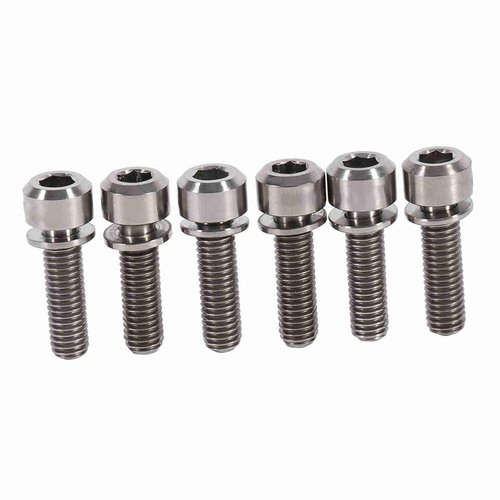 6Pcs Water Bottle Cage Bolts M5 x 18mm Screws with Washers (Color :) Seat Screw