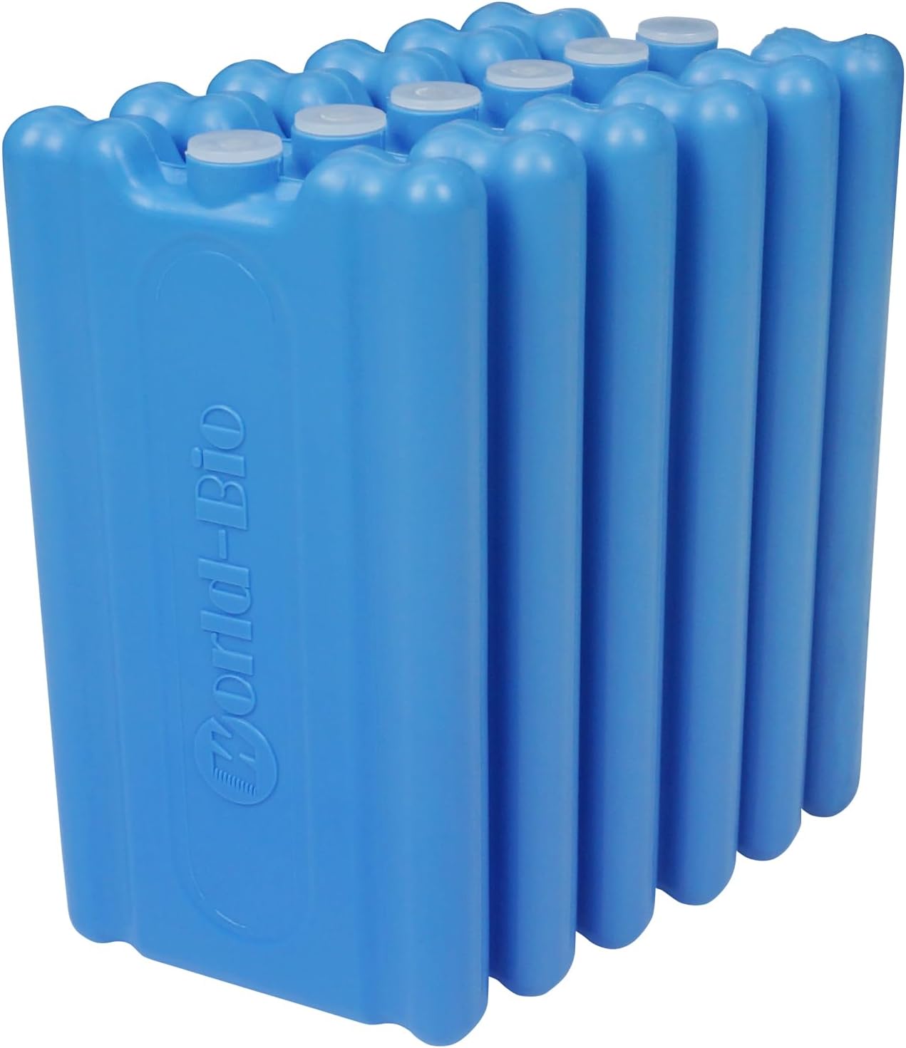 WORLD-BIO Ice Packs for Cooler, Reusable Freezer Packs for Lunch Box, Lunch Bag, Long Lasting Cold Pack for Work, School, Picnic, Camping, Fishing and More, Keep Beverages Foods Cold & Fresh