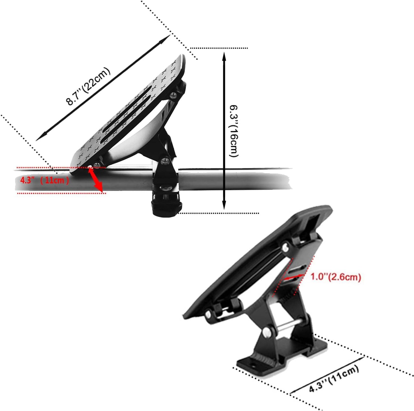 135LB Kayak Saddle, Aluminum Rustless Kayak Roof Rack with 1.5" Width Tie Down Straps for Carrier Canoe Boat Paddle Board Surfboard, to Mount on Car SUV Truck Crossbar