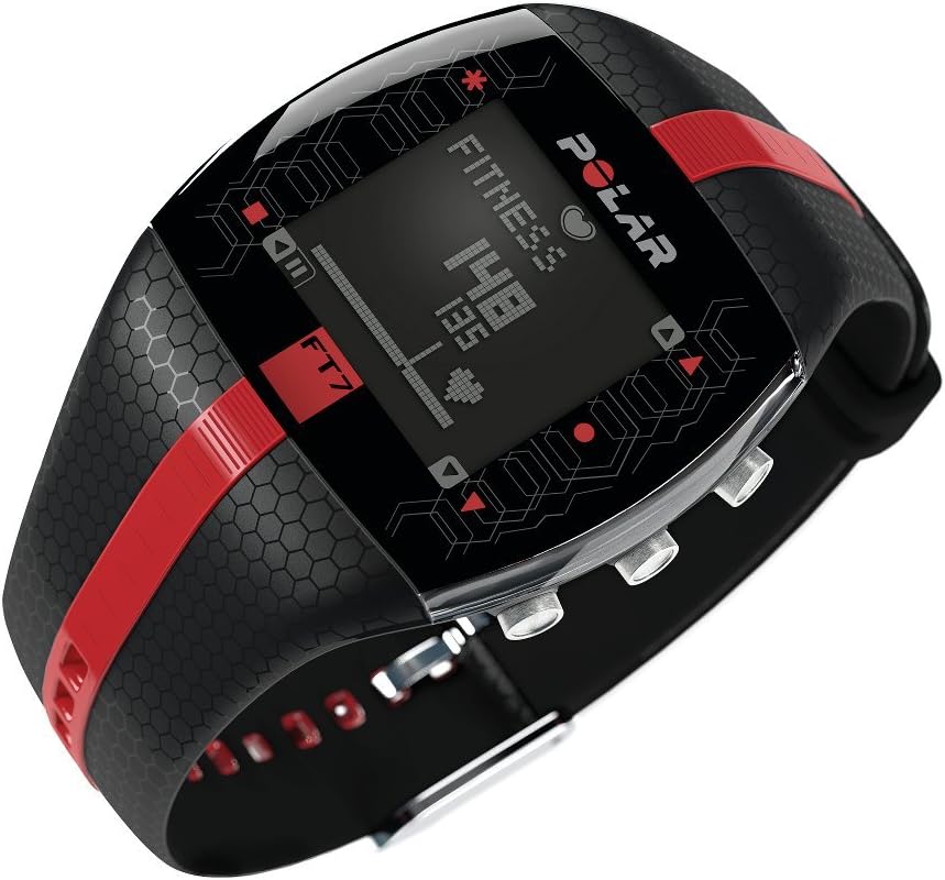 POLAR FT7 Men's Heart Rate Monitor Watch M- XXL Strap (Black/Silver)