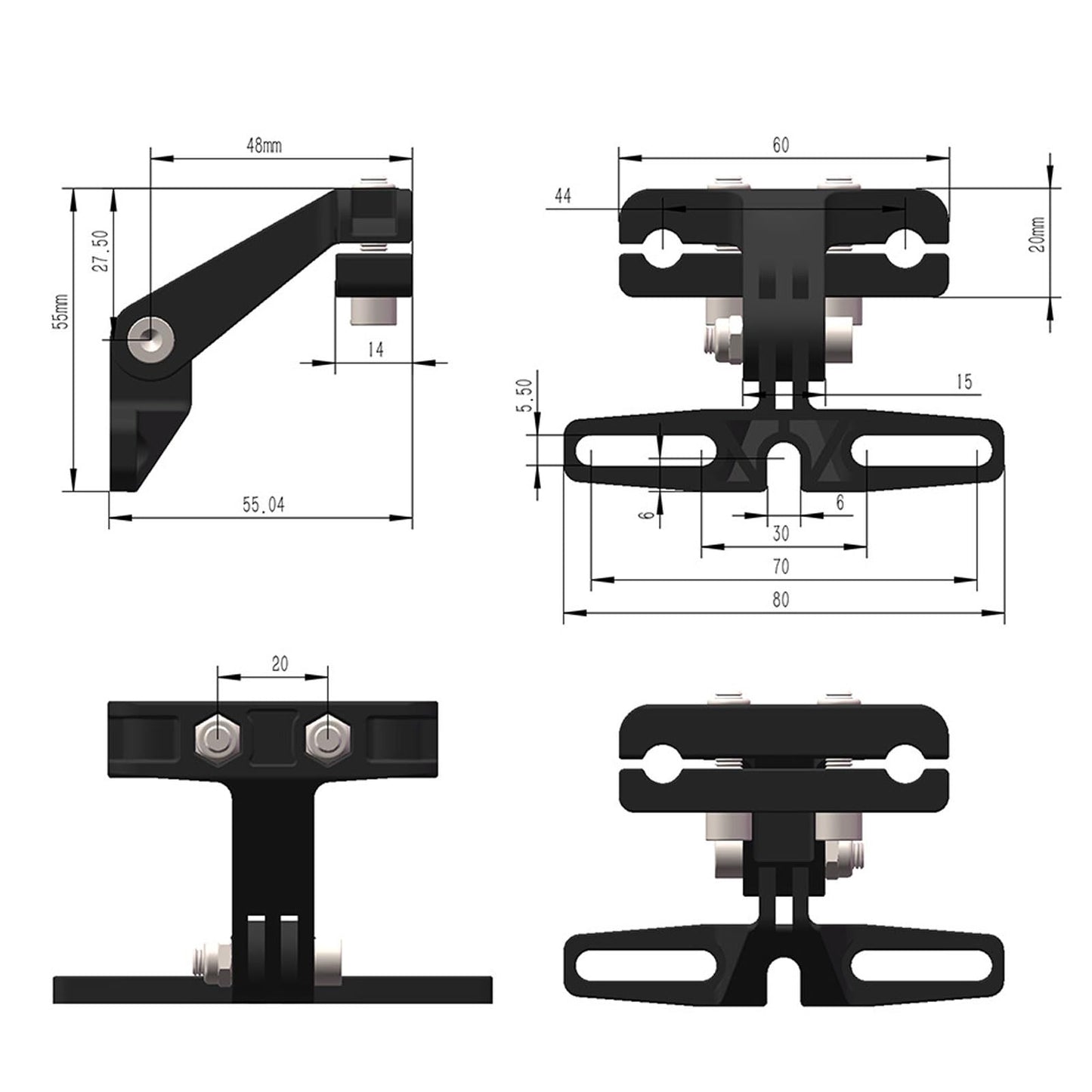 Alomejor Electric Tail Light Bracket Electric Rear Light Mount Electric Saddle Tail Light Mount