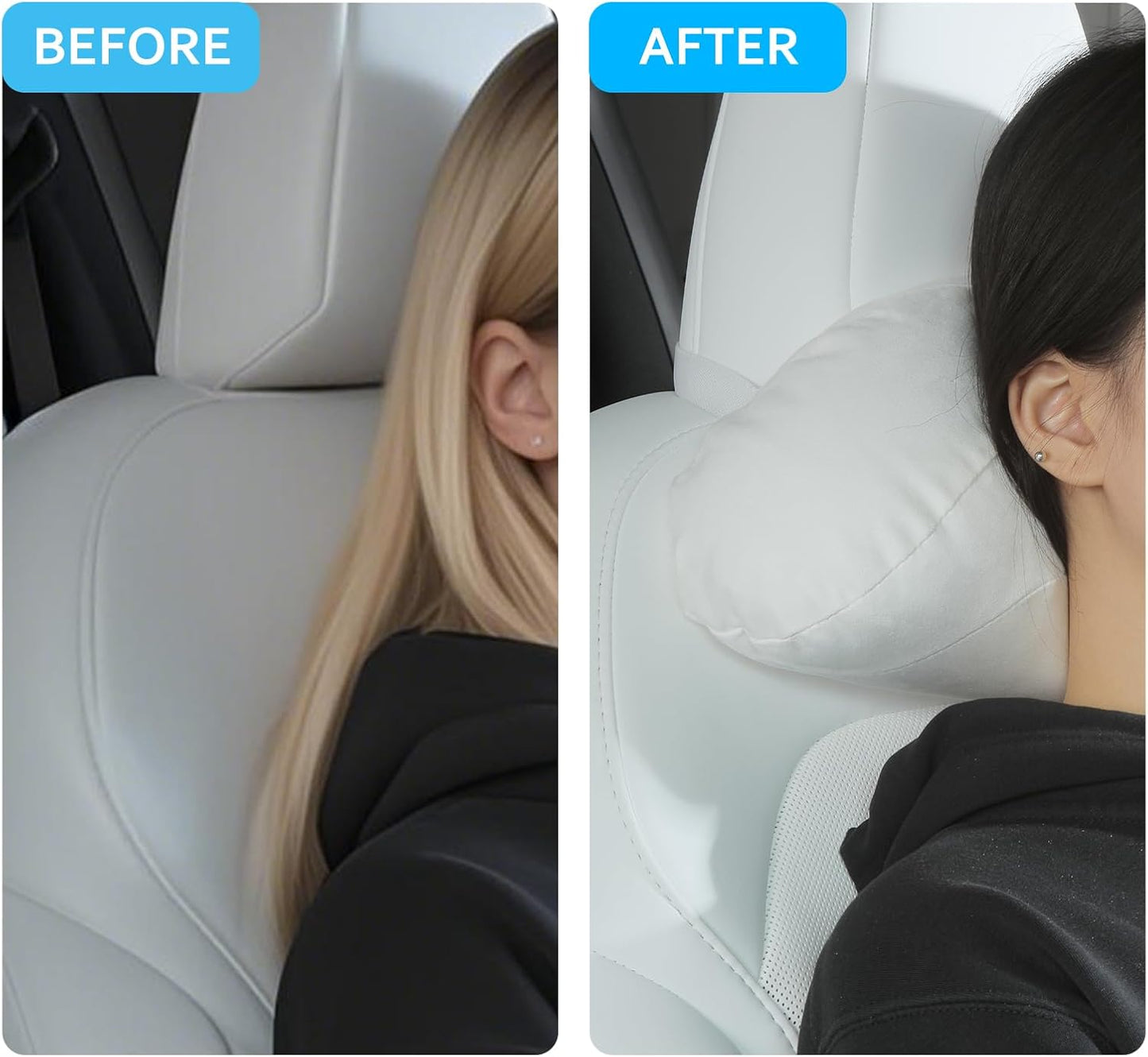 Lumbar Support Pillow Ergonomic Memory Foam Lumbar Pillow for Lower Back Pain Relief - Back Cushion for Driving, Chair Support for Car, Office & Gaming Chairs (Black, 1PC)