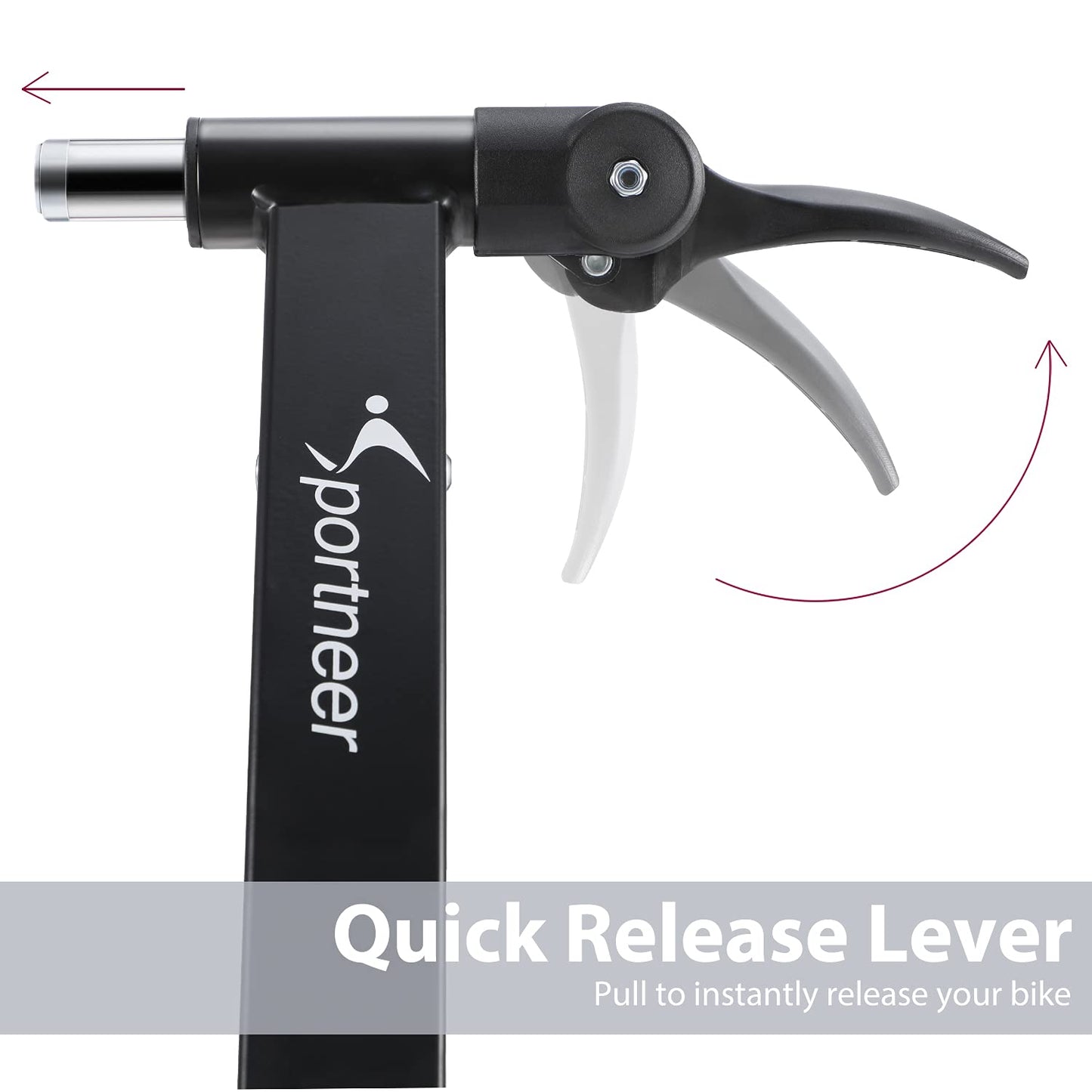 Sportneer Bike Trainer Stand Indoor Exercise - Sportneer Magnetic Bicycle Cycling Training Accessories with Noise Reduction Wheel Kit for Road Bike