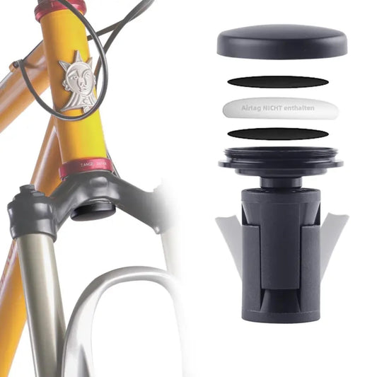 kimairy Bike Mount Hidden Compatible for Air-Tag, Mountain Bike Anti-Theft Protection Holder Waterproof for MTB Bicycle Suspension Fork with Inner Diameter 18-30mm (Air-Tag Not Included)
