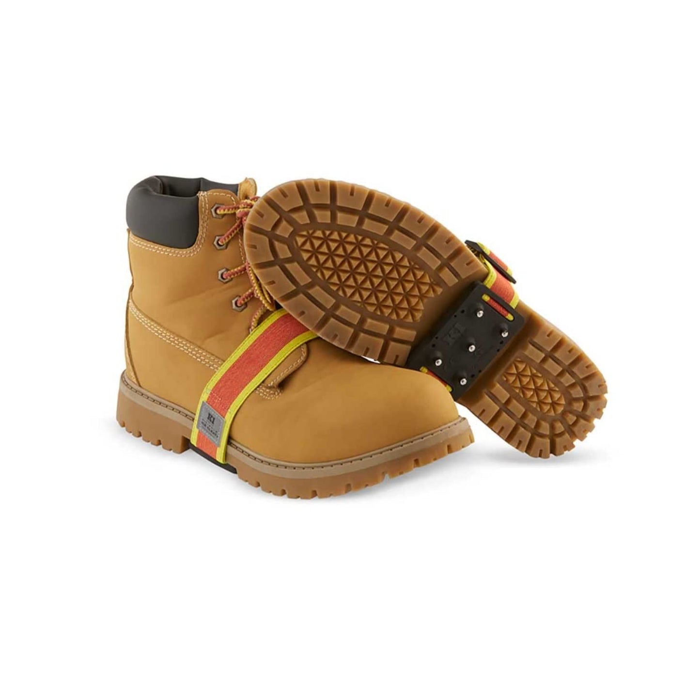 K1 Mid-Sole Ice Cleats for Men & Women - Rotatable Traction Aids For Winter Snow - Hi Vis - Low Profile