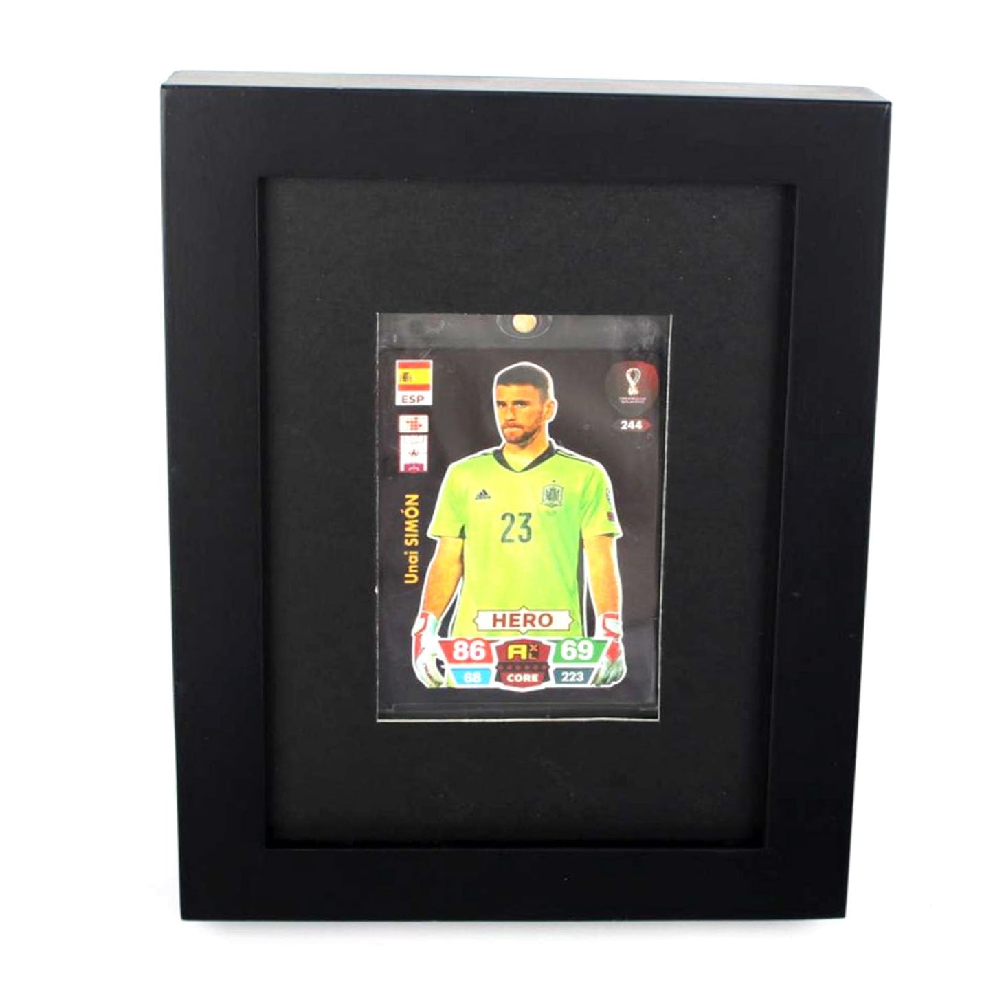 6"X8"Card Display Case,Baseball Card Display,Wood HD GlassTrading Card Display Case,for,Sports,Baseball,Basketball,Hockey(Black). 