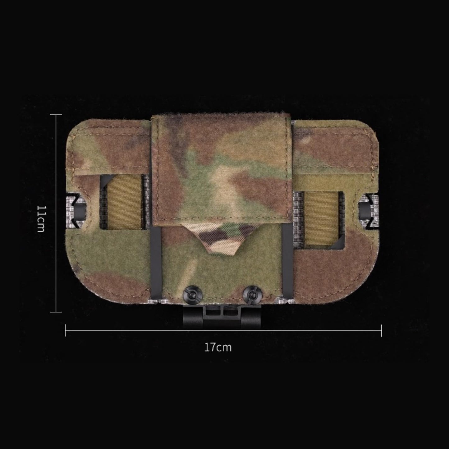 Let Me Be Airsoft Plate Carrier Molle Phone Carrier Outdoor Lightweight Navigation Board,Wide Angle Foldable Phone Holder Chest Rig Hovering Mount Tactical Vest Accessory (Camouflage)