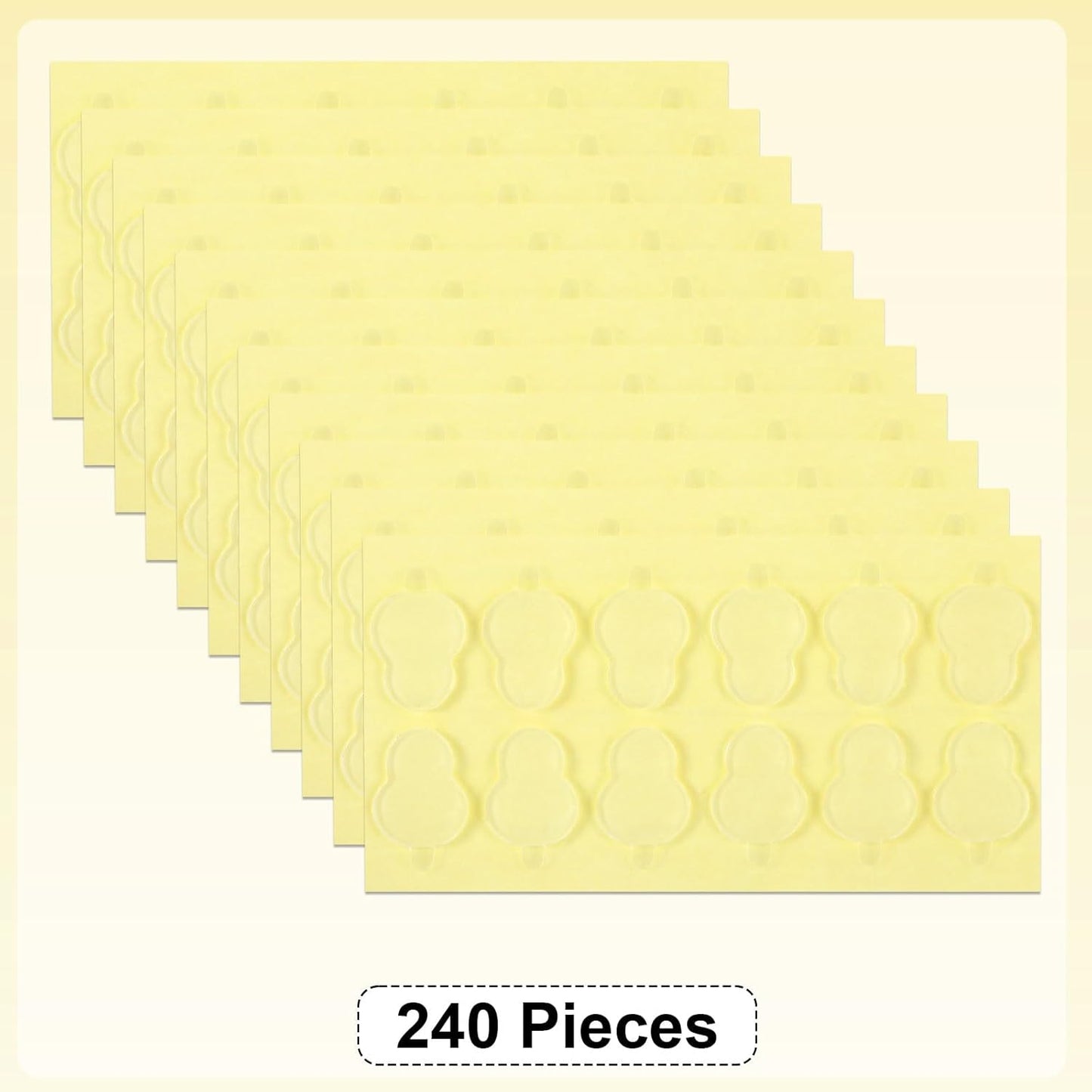 Adhesive Tape for Sonny Angel Hippers, 240Pcs Waterproof Double Sided Stickers for Sonny Baby, Nano Tape for Mini Figures Phone Accessories, Sticky Putty for Angel Doll Mini Figures Accessories