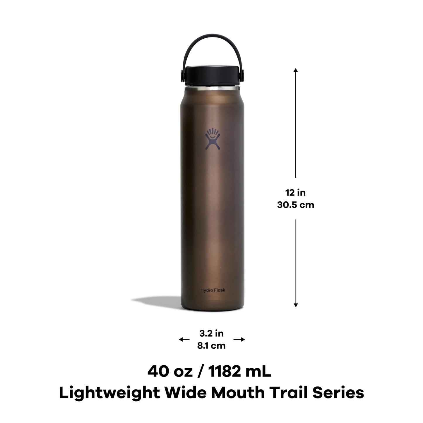 Hydro Flask 32 Oz Lightweight Trail Series Wide Flex Cap Serpentine- Hiking Water Bottle