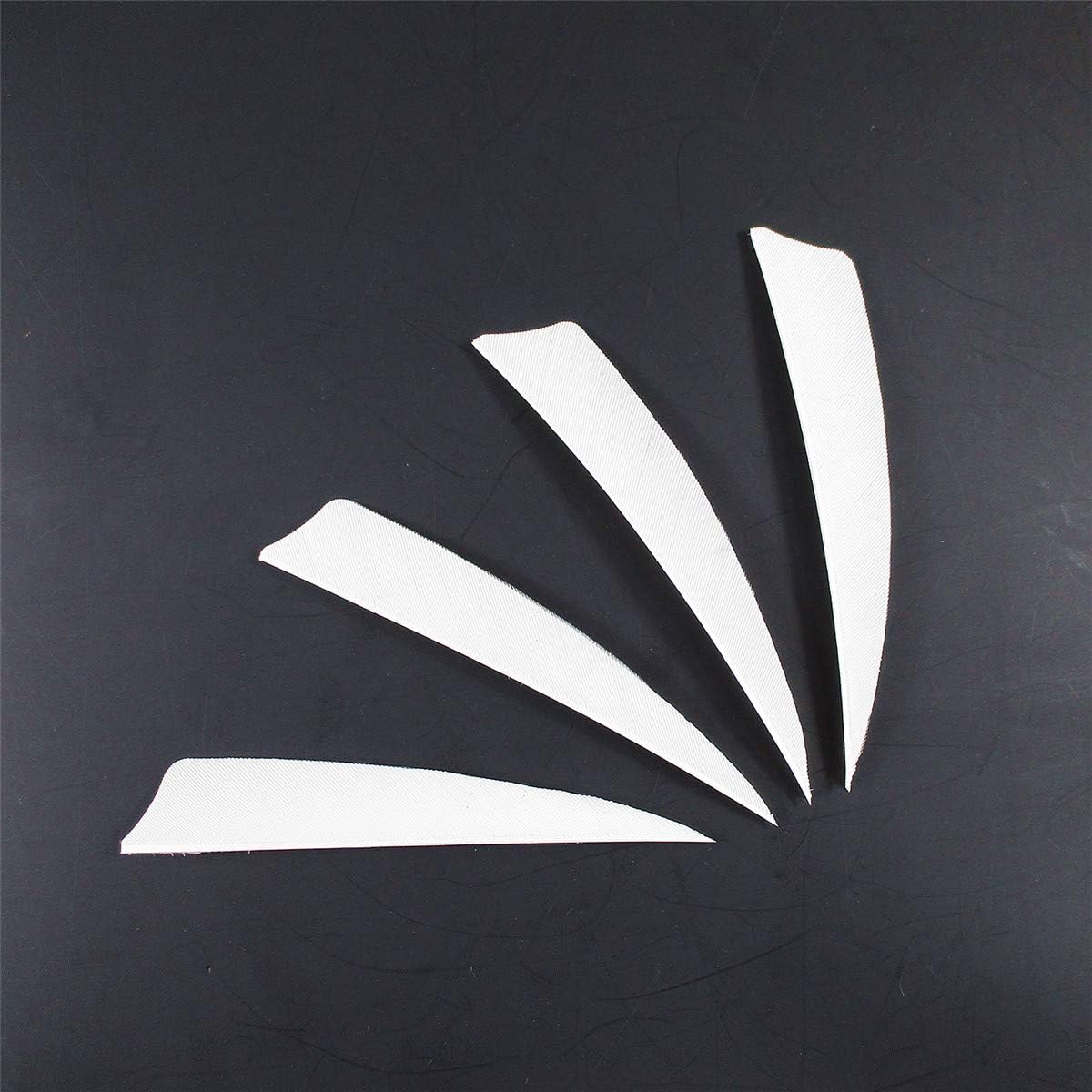 Letszhu Archery Arrows Feather Fletching 4 Inch Real Turkey Vanes for Hunting Target Shooting (25 Pack)