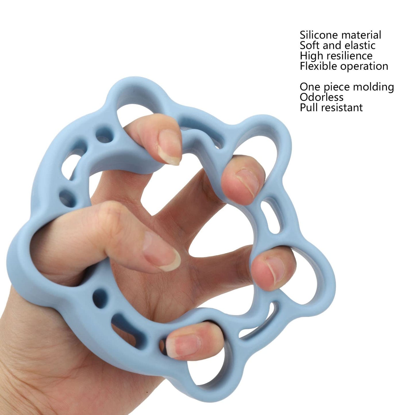 Finger Stretcher Exerciser, Forearm Adjustable Hand, Finger Stretchers, Grip Rings Hand Exerciser for Arthritis Carpal Tunnel Recovery (Blue)