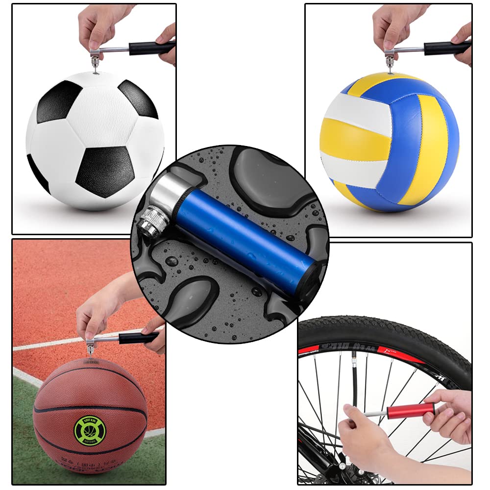 Kardne Portable Mini Aluminium Bicycle Pump, 120 PSI, for Bikes, Balloons, Football, Basketball