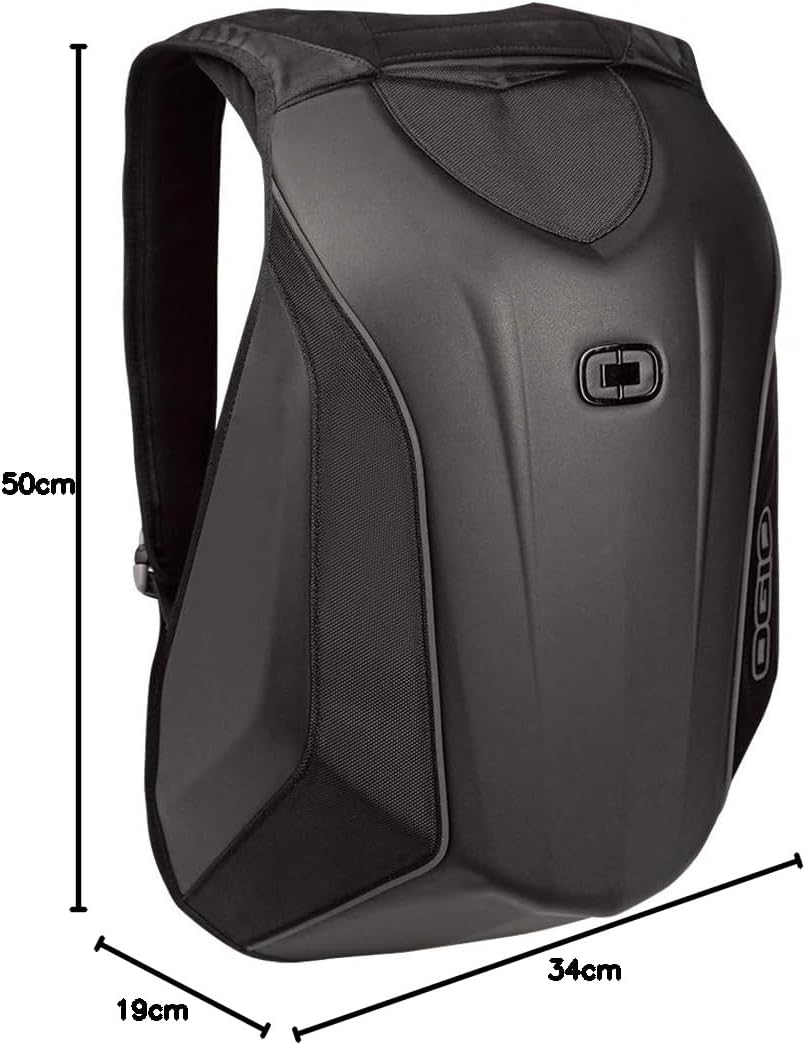 No Drag Mach 5 Motorcycle Backpack by OGIO - Stealth Black, 20.5” H x 14.5” W