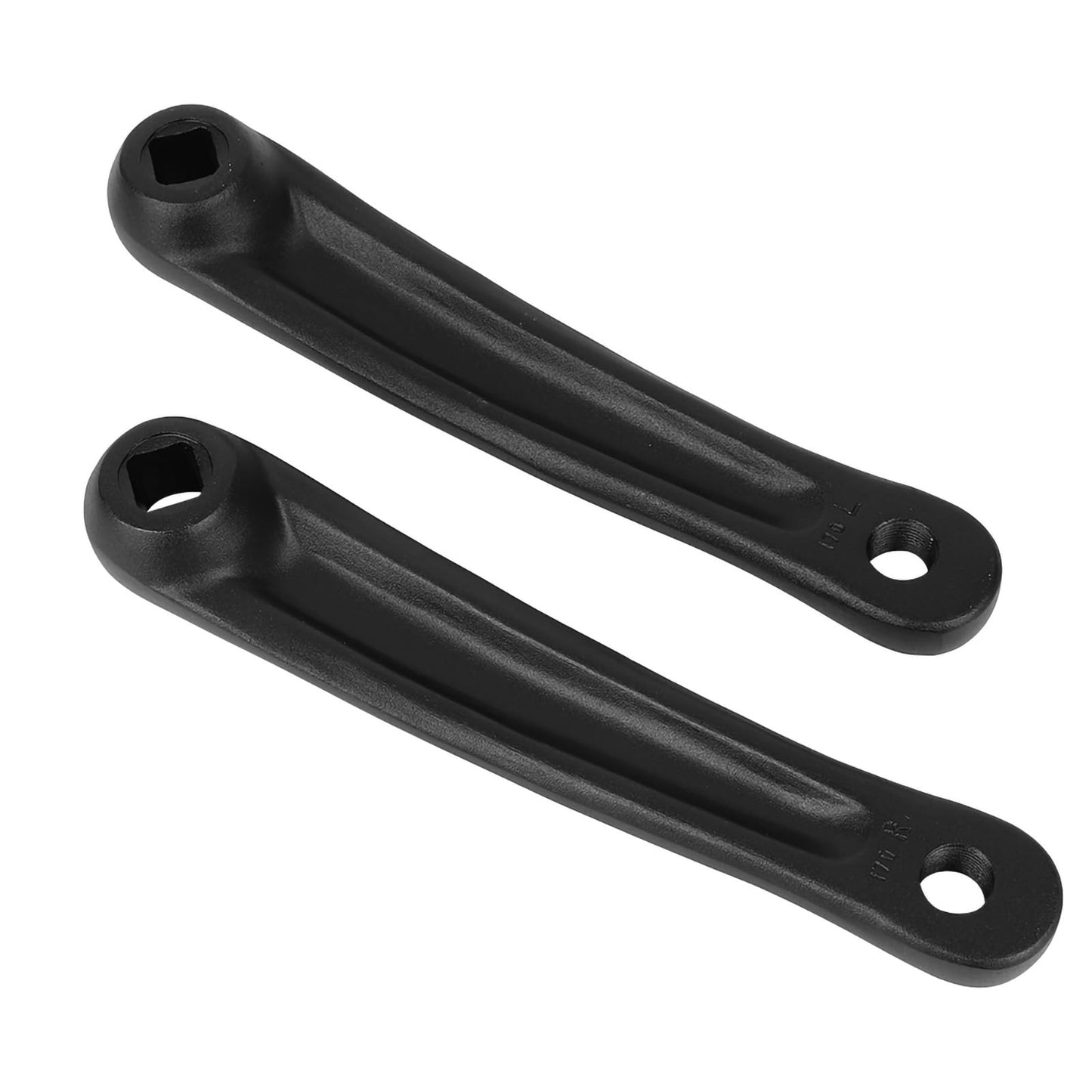 1 Pair Crank Arms for BMX Old School Cruiser Cyclocross Mid Drive Motor Crank Arm Right Left 170mm Crankset for Stationary Pair 170 165 Stationary