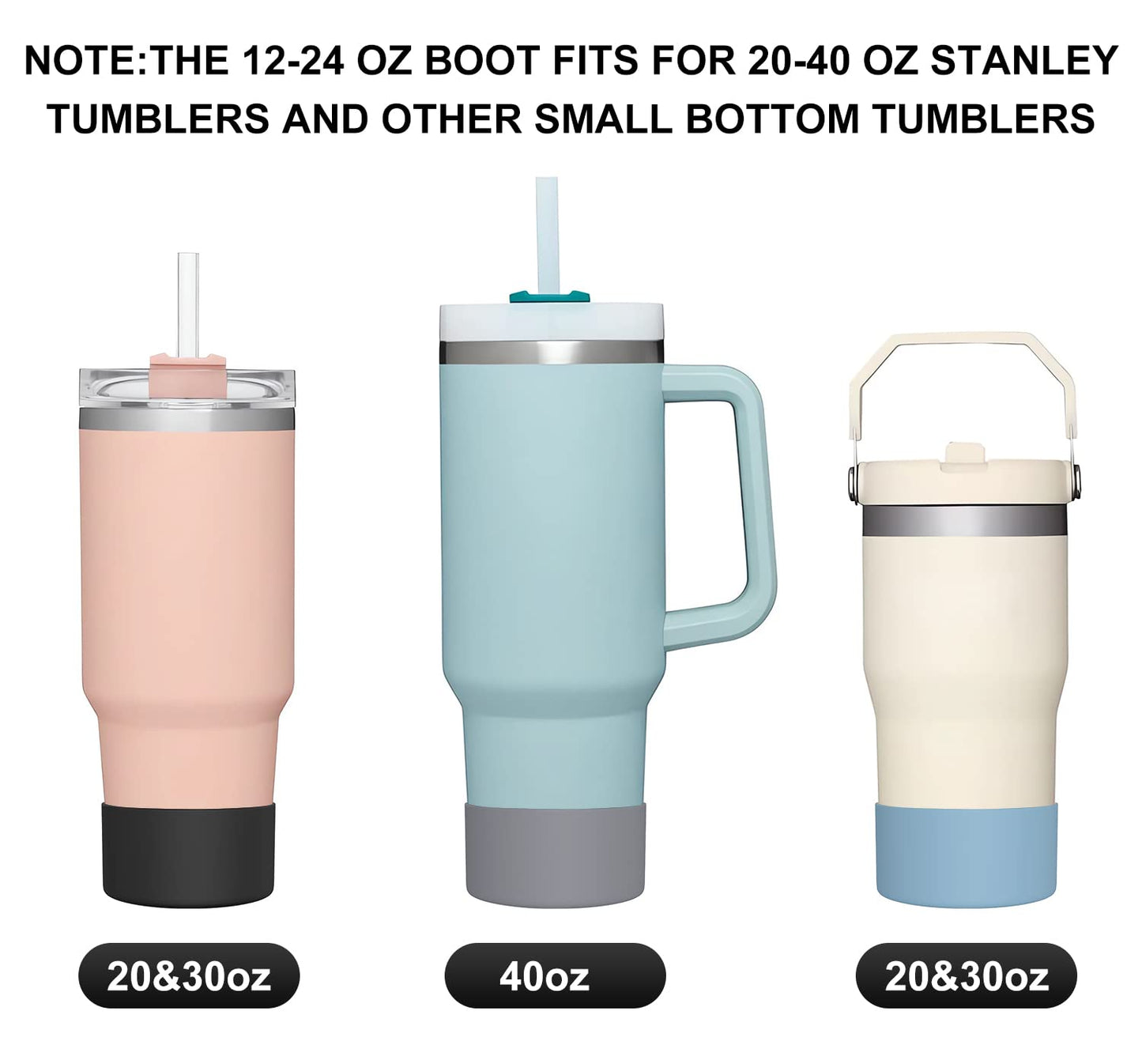 CHEETAH Protective Boot for Hydroflask Water Bottle 12oz - 40oz, BPA Free Bottom Silicone Sleeve Cover, Compatible with All Water Bottles with Bottom Width of 2.87-3.56in