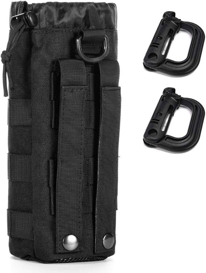 Upgraded Tactical Water Bottle Holder | Molle Pouch for Travel & Hydration