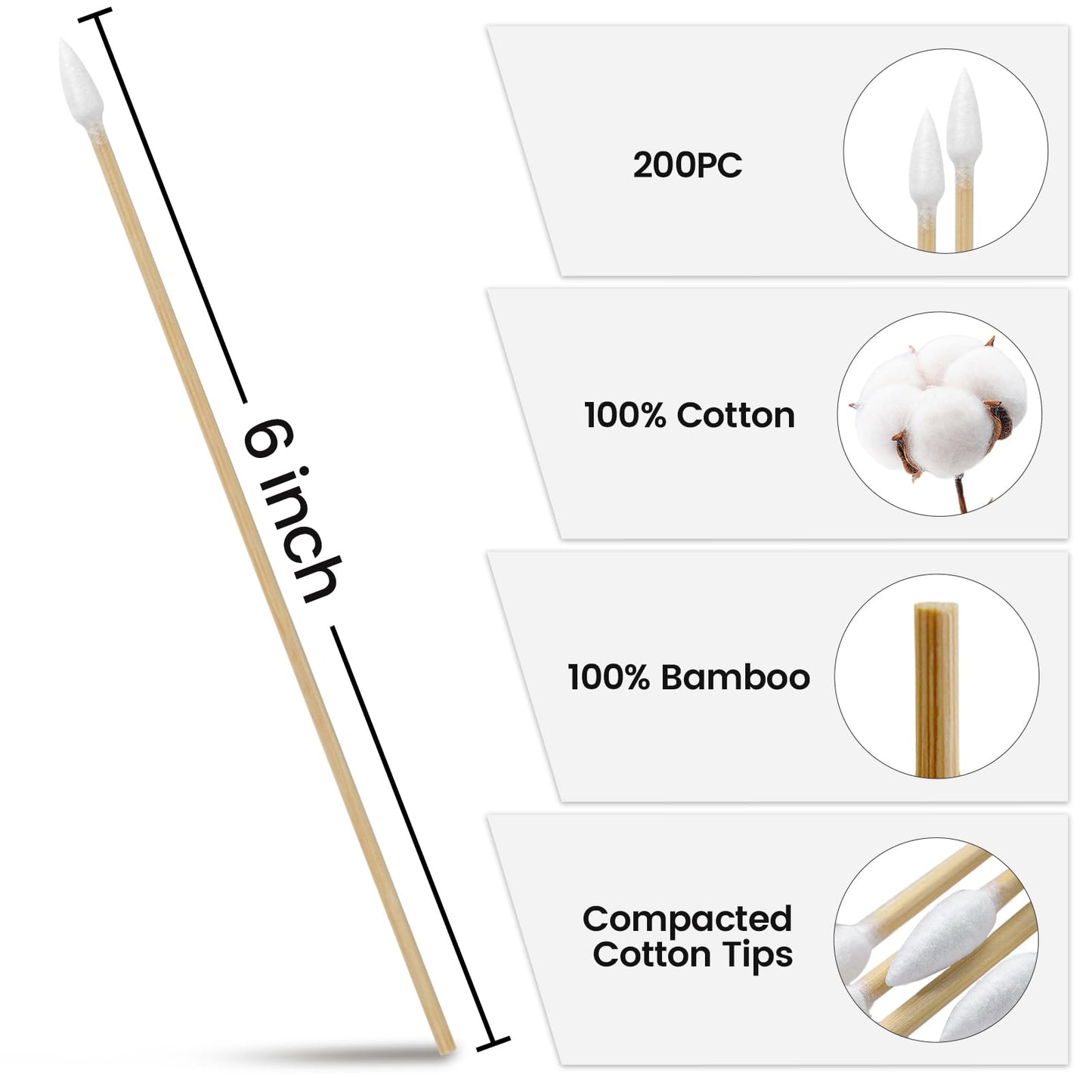 24"x12" Thick Gun Cleaning Mat with 200PCS 6" Swabs, Gun Mat - for Firearm Cleaning and Maintenance - Waterproof, Oil-Resistant, Non-Slip and Durable