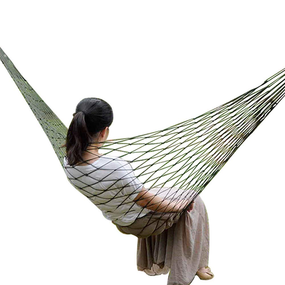 Keenso Camping Hammock,Portable Hammock Mesh Rope Hammocks for Outside, Hiking, and Travel