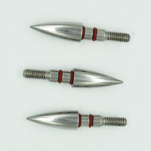 YIMEI 12pcsField Points Archery ArrowTips100-200 Grain Field Points5/16inch Screw in Bullet Points Arrowheads Broadheads for Crossbow Recurve Bow Compound Bow (100Grains)