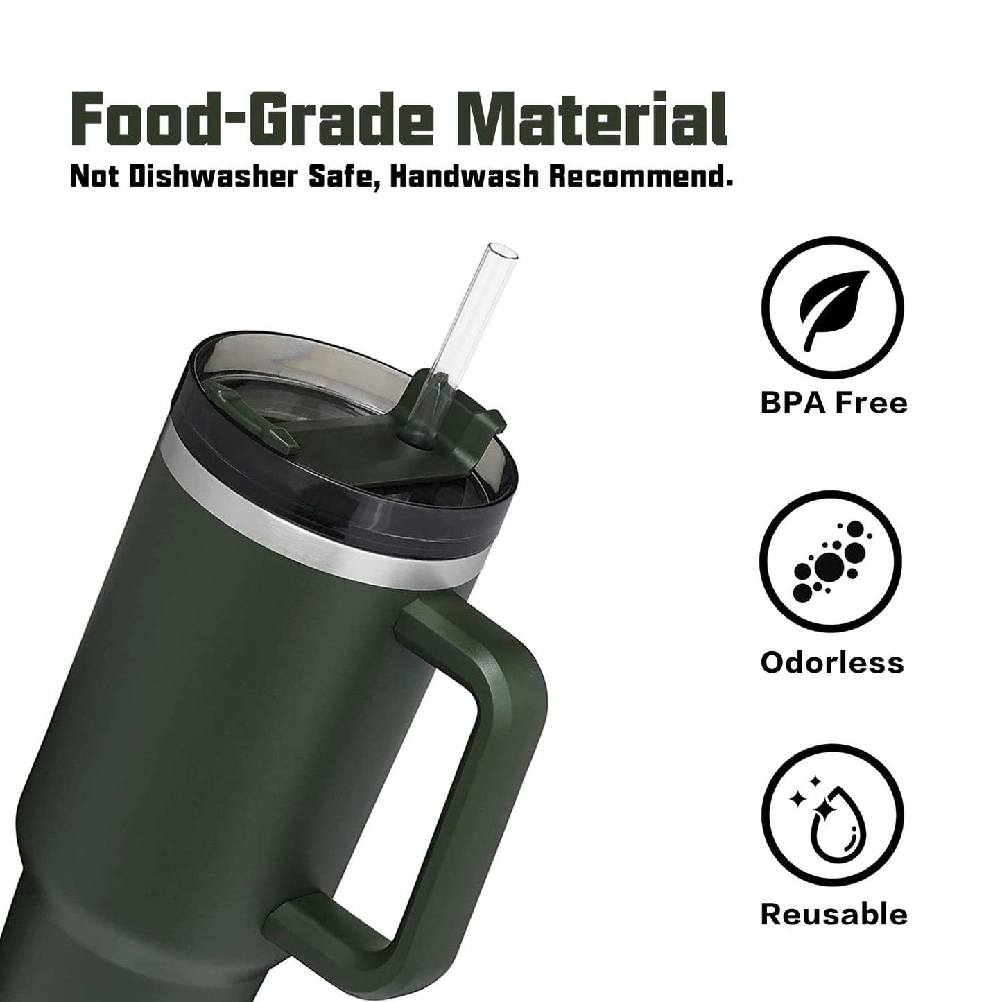 Replacement Straw Boot Sleeve Compatible with Stanley 40 oz 30 oz Cup Tumbler