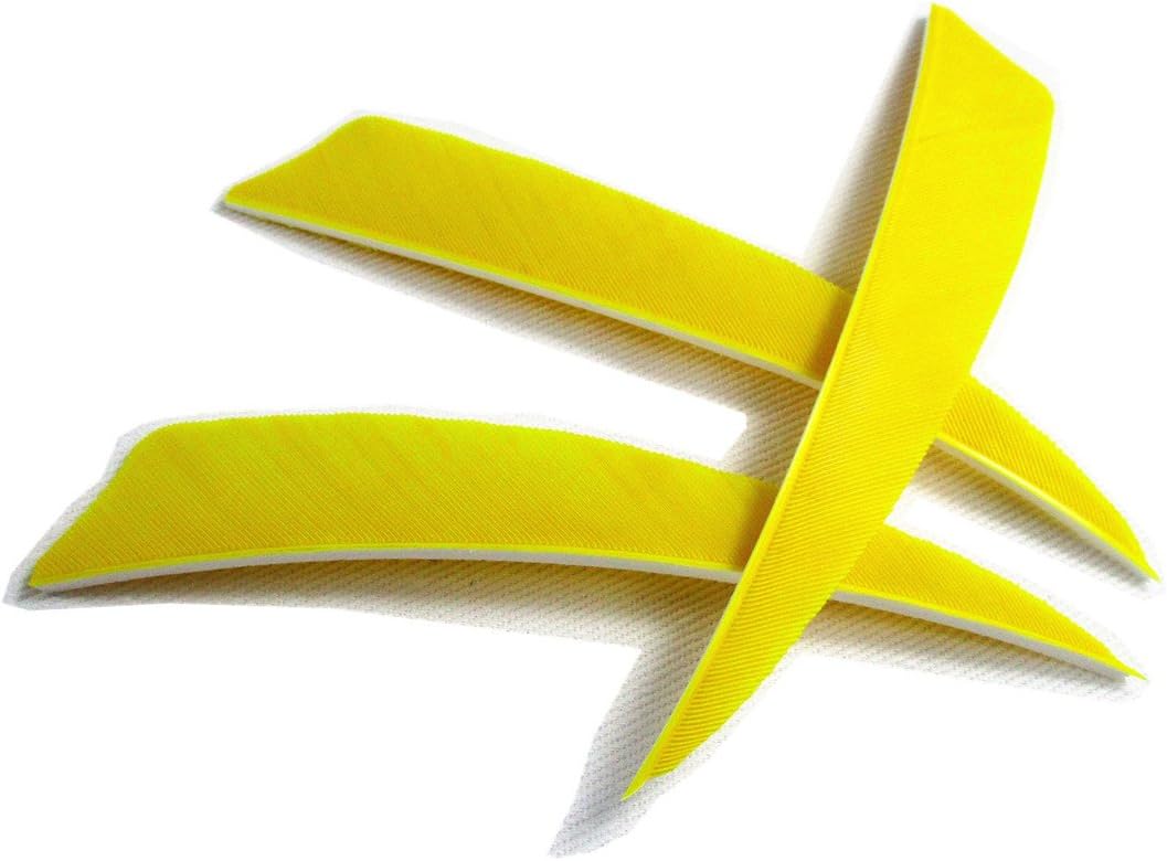 Letszhu Archery Arrows Feather Fletching 4 Inch Real Turkey Vanes for Hunting Target Shooting (25 Pack)