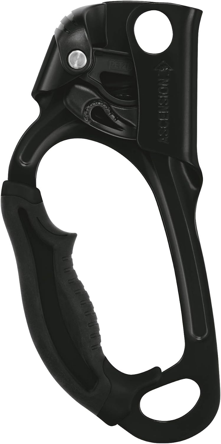 PETZL Ascension Ascender - Ergonomic Handled Rope Ascender for Climbing and Rigging