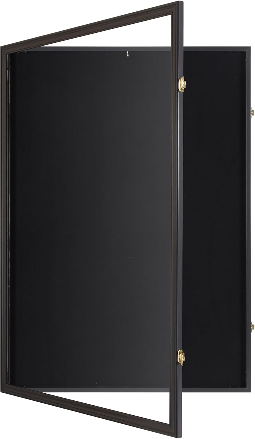 XX Large Football/Hockey Uniform Jersey Display Case Frame, UV Protection Ultra Clear, Locks (Black Finish)
