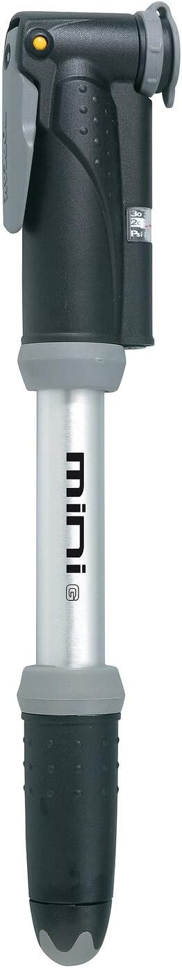 Topeak Mini Dual G Bike Pump with Gauge, Silver, 10.8” x 1.5” x 0.7”