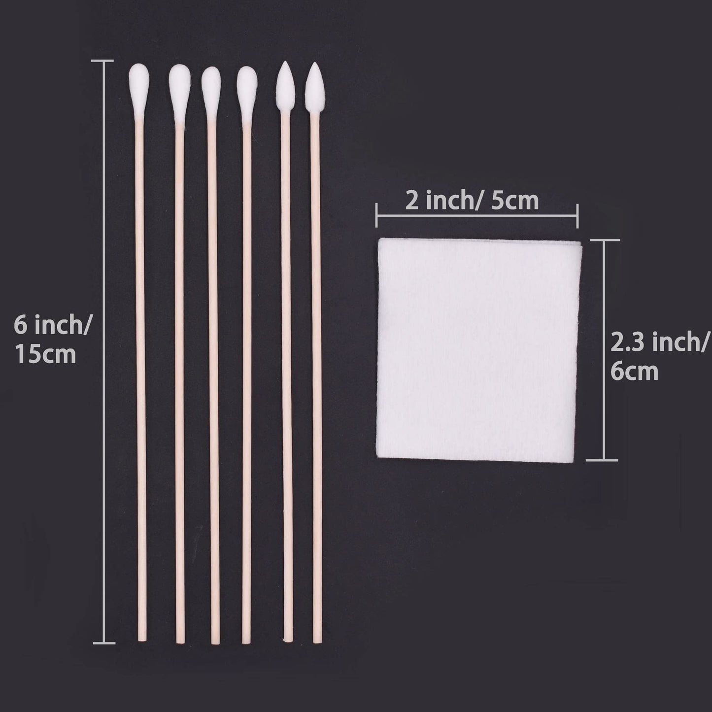 Gun Cleaning Kits Tools in Storage Box 800Pcs Patches and Swabs, 500Pcs Absorbent Gun Cleaning Patches and 300Pcs 6-inch Gun Cotton Swabs Lint Free for Gun Pistol Rifle Electronic Makeup