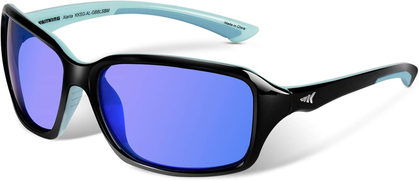 KastKing Alanta Polarized Sport Sunglasses for Men and Women,Ideal for Driving Fishing Cycling and Running,UV Protection