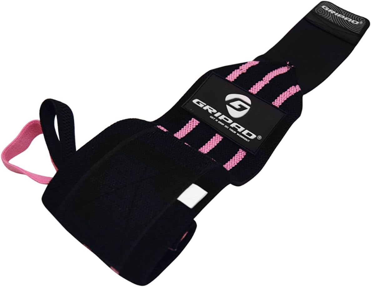 12" x 3" Weight Lifting Support Wrist Wraps, Strong Wrist Wraps, 2 Thumb Loops – Great for Weightlifting, Powerlifting, Bodybuilding, Strength & Cross-Training.