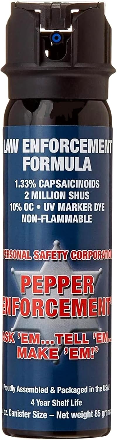 Fogger Pepper Spray for Self Defense - Maximum Strength 10% OC Fog Formula, Flip Top Safety Tactical Design, Personal Protection Devices