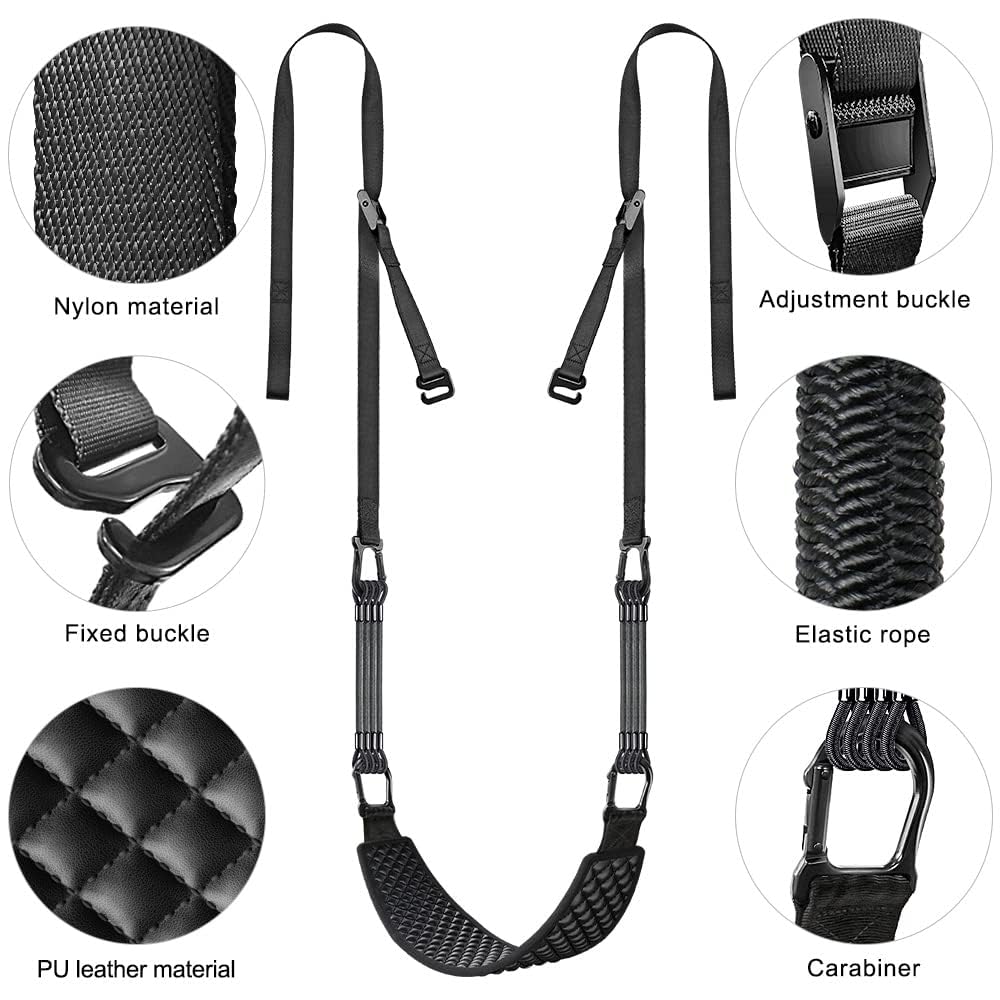 Kipika Pull Up Bands & Dip Belt with Weight Plate Holder - Durable, Adjustable Home Gym Equipment