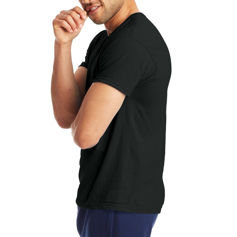 Hanes Men's 2 Pack X-Temp Performance T-Shirt, Black, X-Large