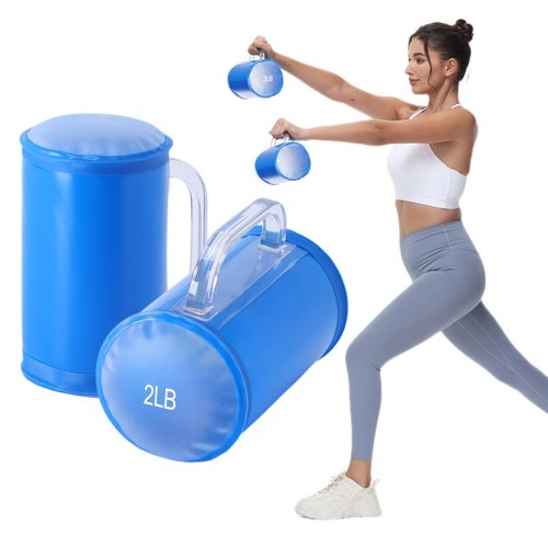 DEIRIS Water Dumbbells, Water Filled Training Dumbbells, Travel Weights Set, Adjustable Weights to 4 Lbs/Pair, Portable Gym for Strength Training, Fitness and Shaping