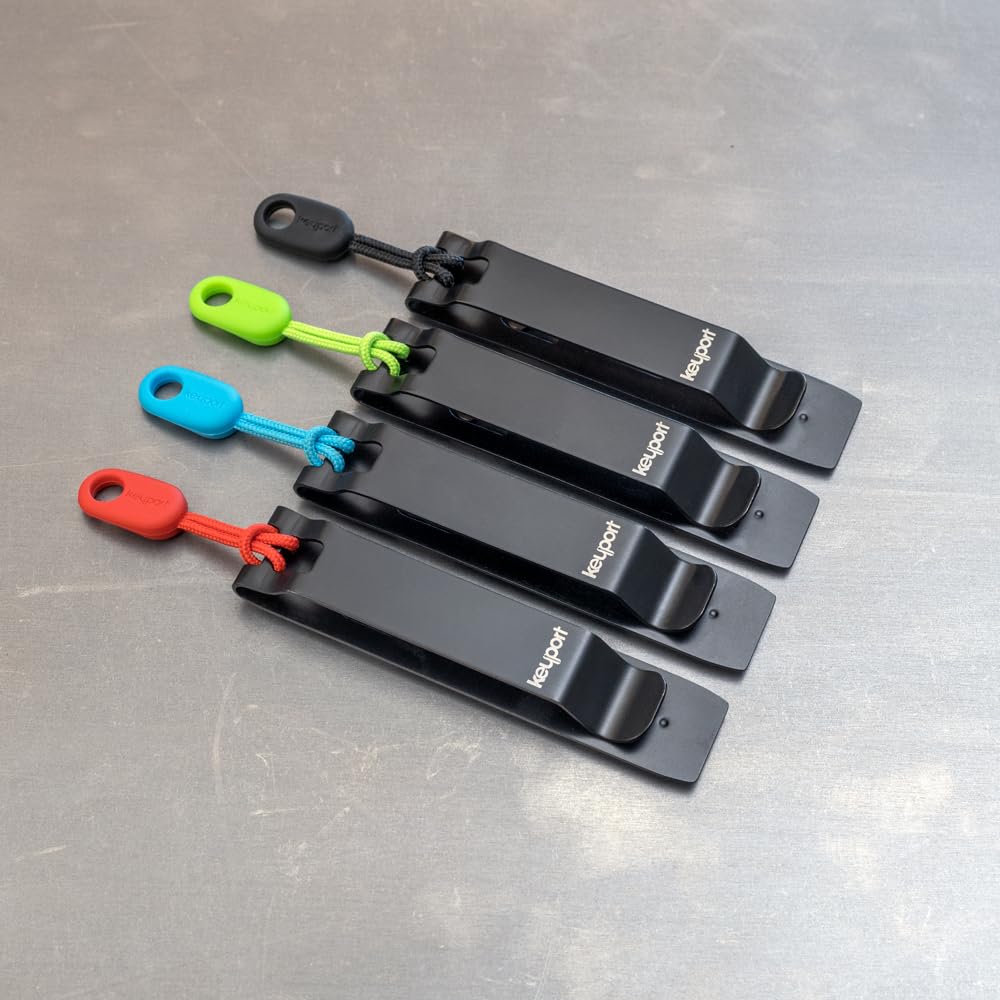 Keyport KO (Key Organizer) - Deep Carry Pocket Clip - Black
