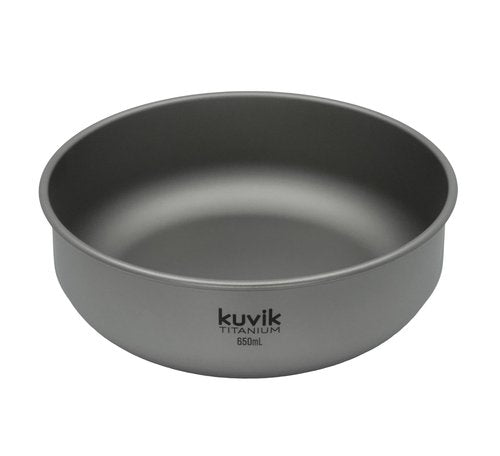 Kuvik Titanium Bowl 650ml (22 oz) - Ultralight and Compact Bowl for Backpacking, Camping, and Survival