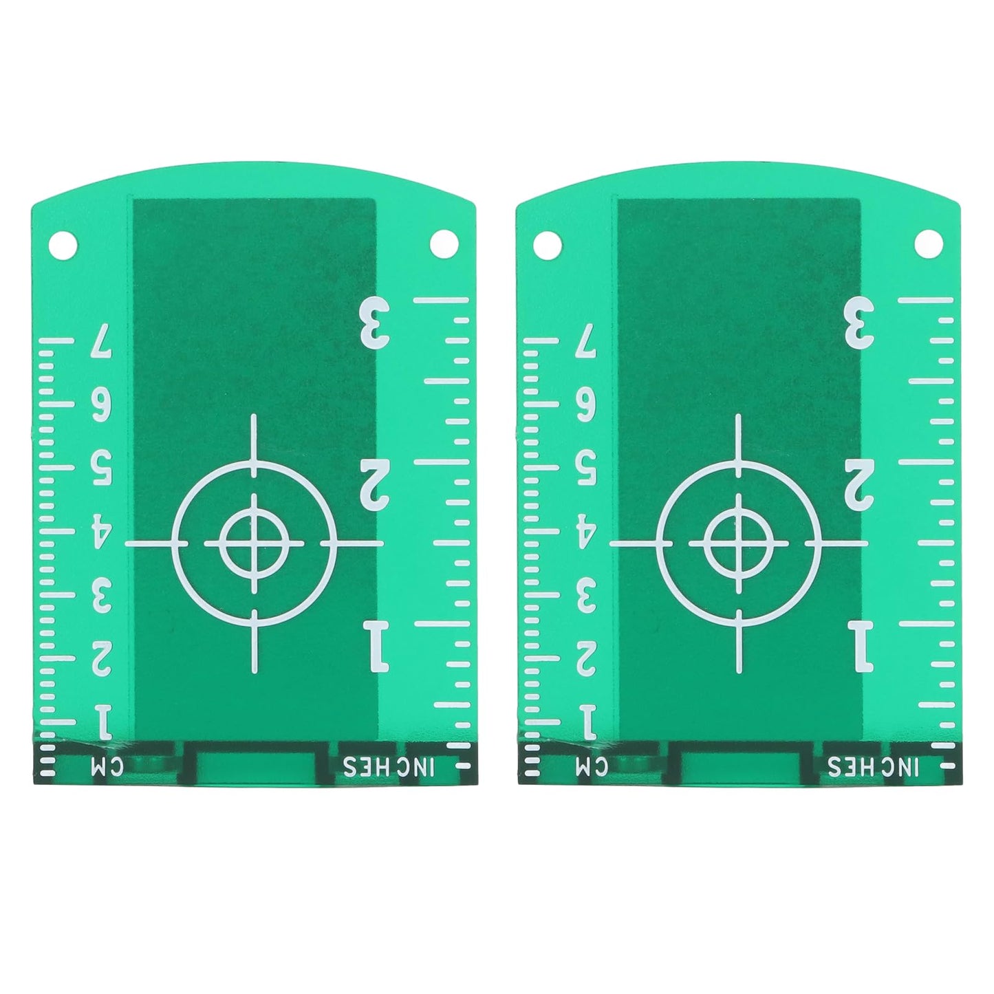 2PCS Target Card Plate Magnetic Floor Target Plate Card with Stand for Alignment Line Level, Crossing