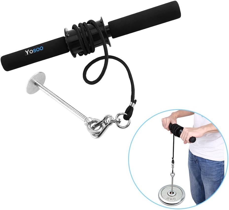 GOTOTOP Wrist Curler Wrist Roller Ripper Forearm Exerciser Strength Wrist Curler For Wrist Forearm Strength Training Forearm Wrist Roller