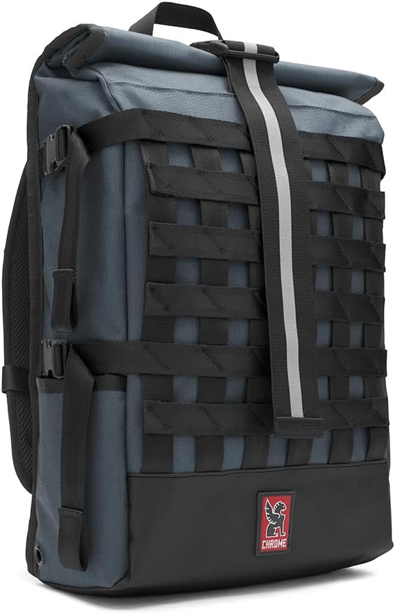 Chrome Industries Pro Barrage Waterproof Roll-Top Satchel Backpack Black Black