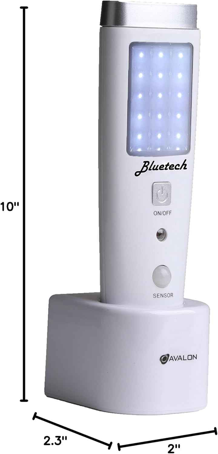 Avalon LED Flashlight Night Light - Portable Emergency Light with Motion Detection, 3 Pack