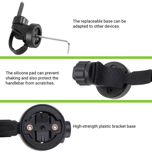 Bike Light Mount, Compatible with Garmin iGPSPORT Cycplus XOSS Bike Computer,Compatible with TOWILD Magicshine OLIGHT Bike Light