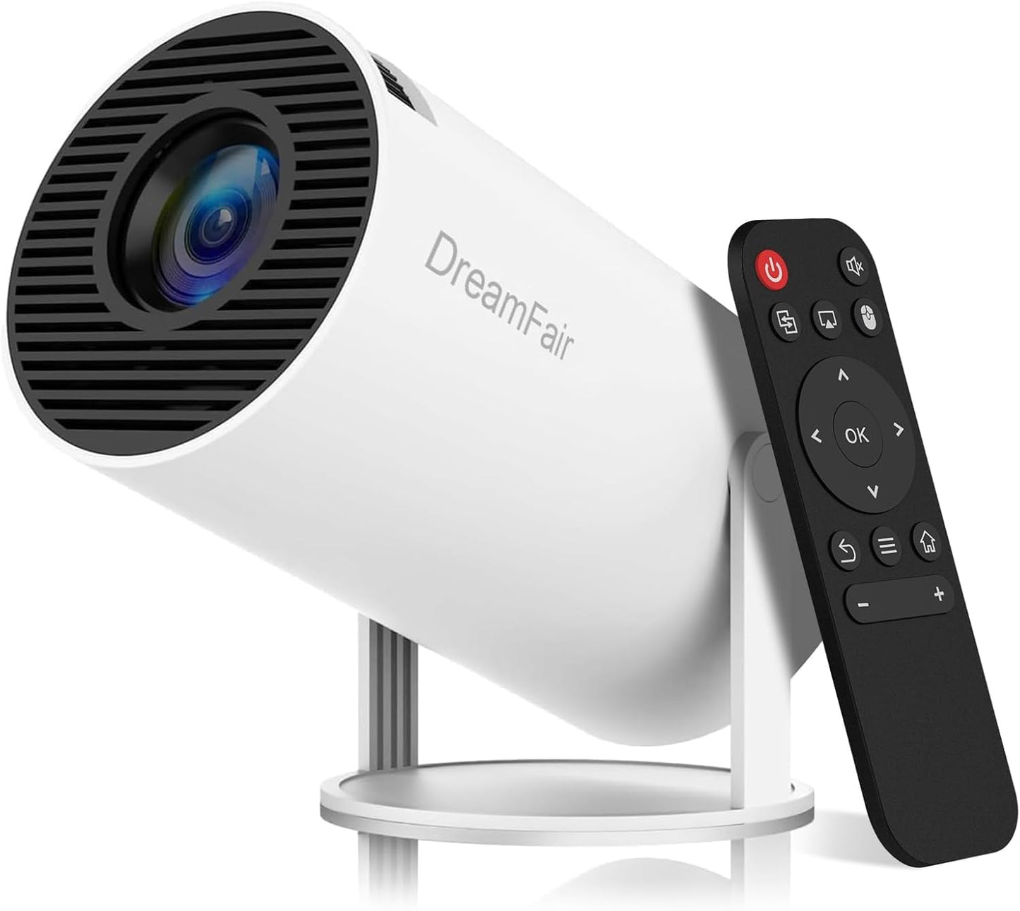 Mini Projector with WiFi and Bluetooth, Support 4K 1080P, 150 ANSI Portable Projector, Auto Keystone Correction, 40"-130" Screen Video Projector, Compatible with Smartphone,TV Stick,Laptop (HY300)