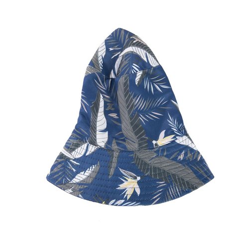Oversize XXL Bucket Hat Reversible Extra Large Sun Hat Big Head Wide Brim Fishing Hat for Men Women Black-Blue