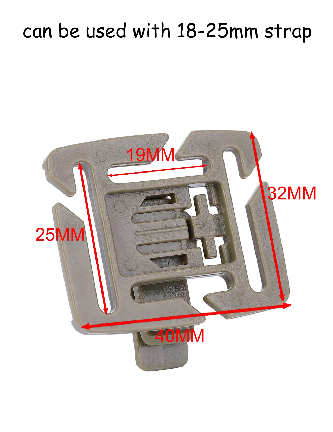 10 pcs Water Tube Clip, Hydration Hose Clip 360° Rotation, Simple Structure, ABS Material, Water Bottle Clip for Backpack, for Drinking Pipes with a Diameter of 8~12MM.