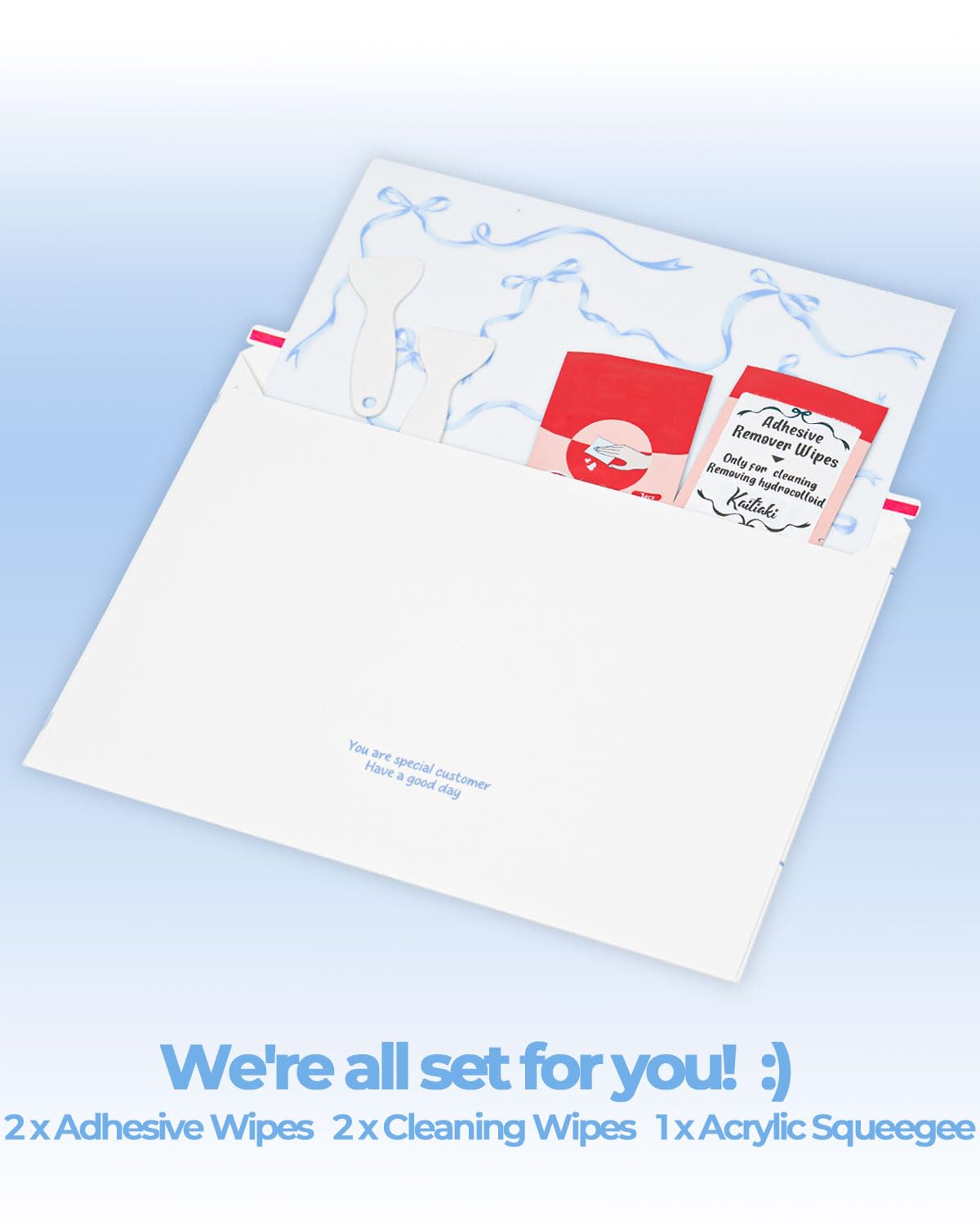 Kaitiaki Bows Stickers for Custom Owala Accessories - Cute Tumbler Decals, Fits 24oz Urban Outfitters Owala Bottles (Ocean Breeze Bow, Blue)