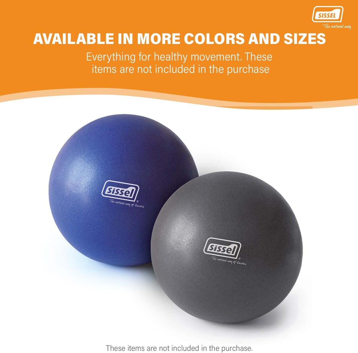 Pilates Soft Ball, 22 cm, Blue (Exercise-Balls, Yoga Gymnastics, Workout, Phthalate-free, Latex-free, 100 kg Weight Capacity)